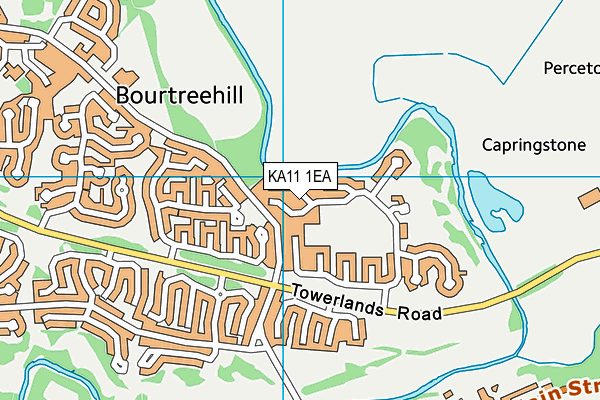 KA11 1EA map - OS VectorMap District (Ordnance Survey)