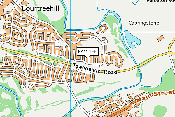 KA11 1EE map - OS VectorMap District (Ordnance Survey)