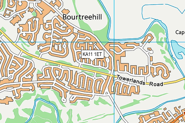 KA11 1ET map - OS VectorMap District (Ordnance Survey)