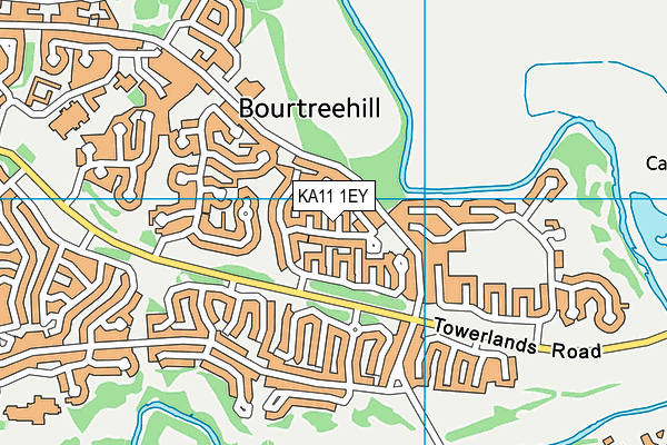 KA11 1EY map - OS VectorMap District (Ordnance Survey)