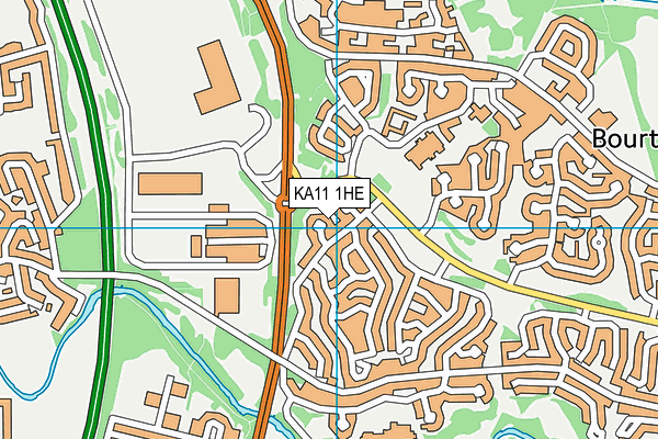 KA11 1HE map - OS VectorMap District (Ordnance Survey)