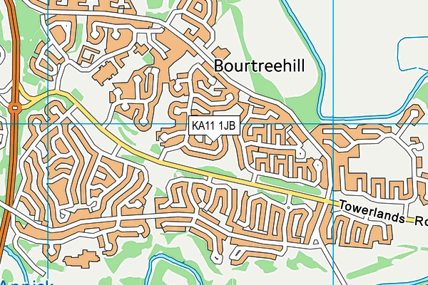 KA11 1JB map - OS VectorMap District (Ordnance Survey)