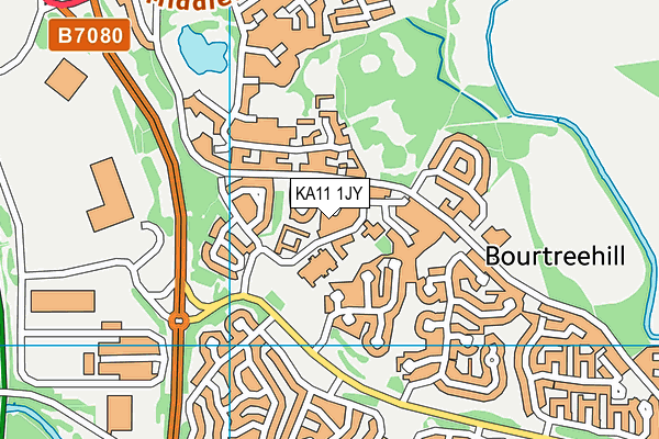KA11 1JY map - OS VectorMap District (Ordnance Survey)