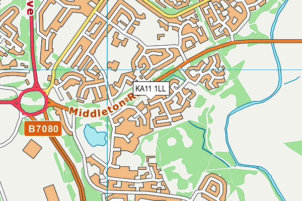 KA11 1LL map - OS VectorMap District (Ordnance Survey)