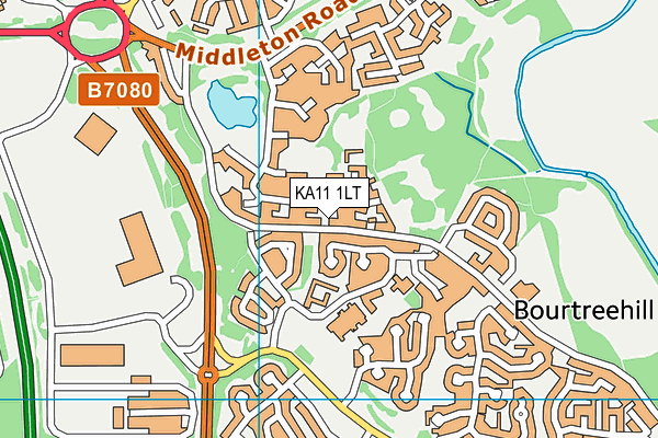 KA11 1LT map - OS VectorMap District (Ordnance Survey)