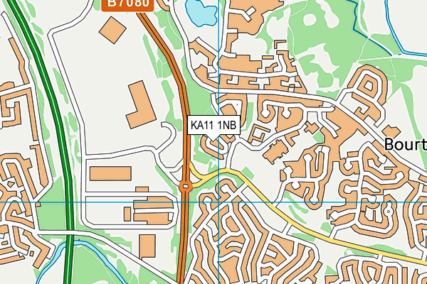 KA11 1NB map - OS VectorMap District (Ordnance Survey)