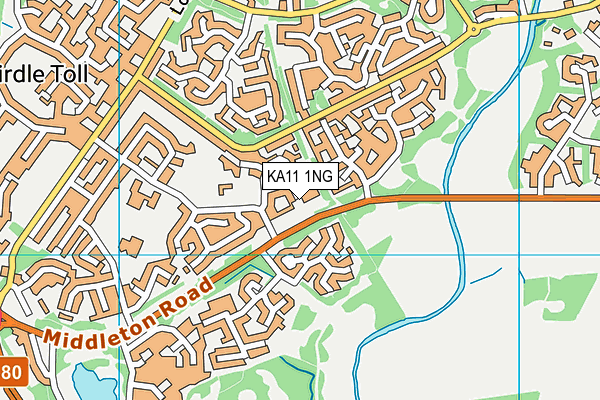 KA11 1NG map - OS VectorMap District (Ordnance Survey)