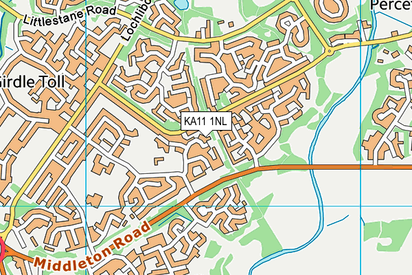 KA11 1NL map - OS VectorMap District (Ordnance Survey)