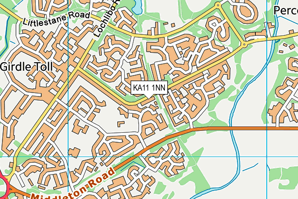KA11 1NN map - OS VectorMap District (Ordnance Survey)