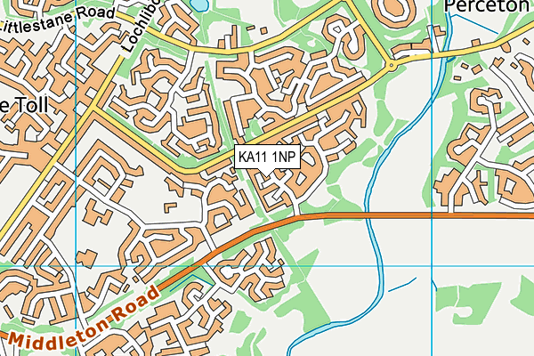 KA11 1NP map - OS VectorMap District (Ordnance Survey)
