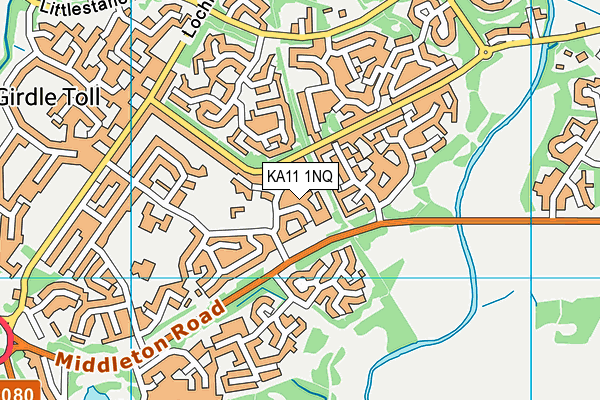 KA11 1NQ map - OS VectorMap District (Ordnance Survey)
