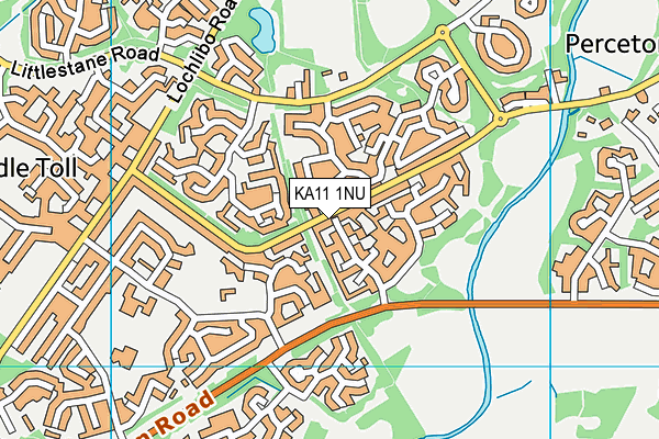 KA11 1NU map - OS VectorMap District (Ordnance Survey)