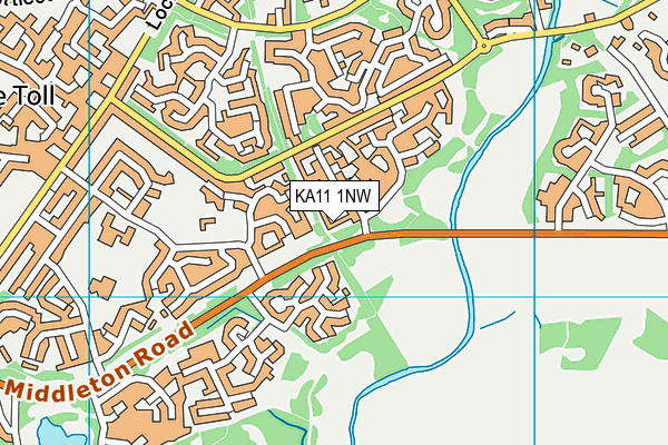 KA11 1NW map - OS VectorMap District (Ordnance Survey)