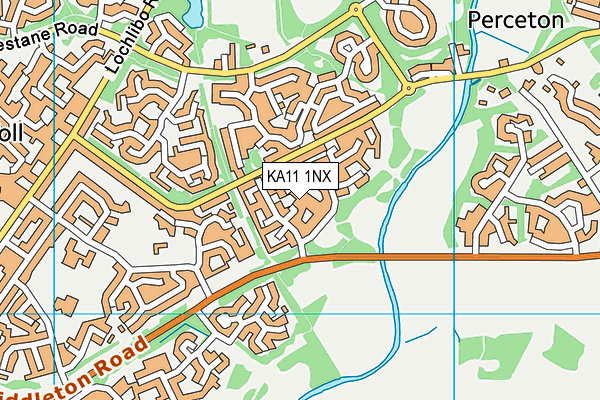 KA11 1NX map - OS VectorMap District (Ordnance Survey)