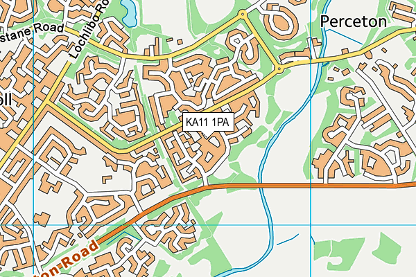 KA11 1PA map - OS VectorMap District (Ordnance Survey)