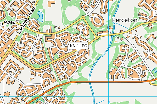 KA11 1PG map - OS VectorMap District (Ordnance Survey)