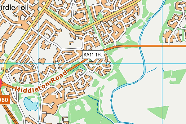 KA11 1PJ map - OS VectorMap District (Ordnance Survey)
