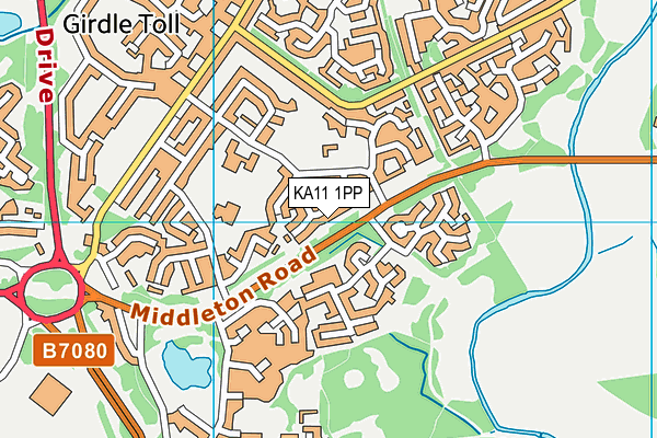 KA11 1PP map - OS VectorMap District (Ordnance Survey)