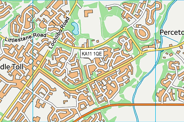 KA11 1QE map - OS VectorMap District (Ordnance Survey)