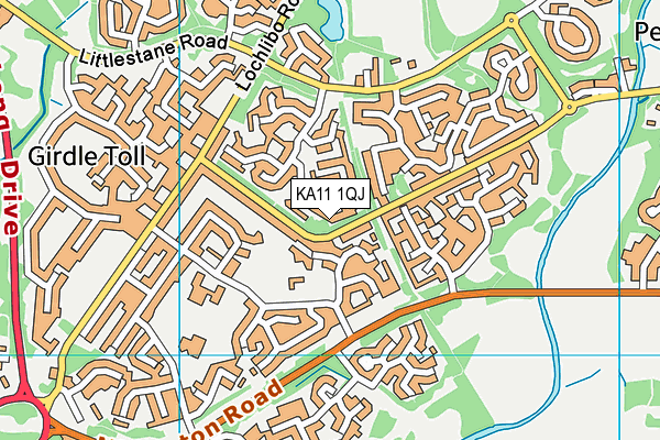 KA11 1QJ map - OS VectorMap District (Ordnance Survey)
