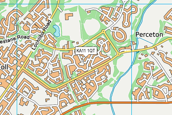 KA11 1QT map - OS VectorMap District (Ordnance Survey)