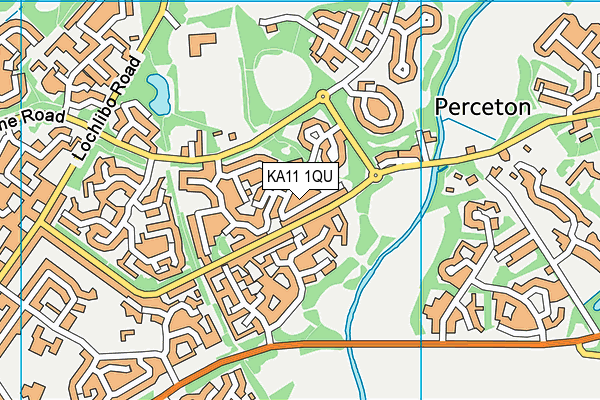 KA11 1QU map - OS VectorMap District (Ordnance Survey)