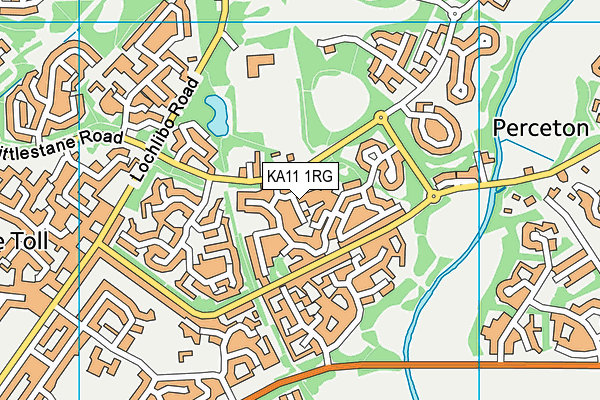 KA11 1RG map - OS VectorMap District (Ordnance Survey)