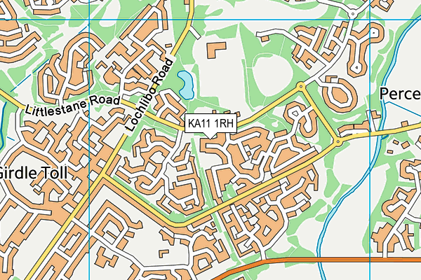KA11 1RH map - OS VectorMap District (Ordnance Survey)