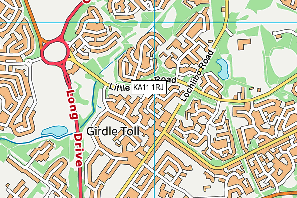 KA11 1RJ map - OS VectorMap District (Ordnance Survey)