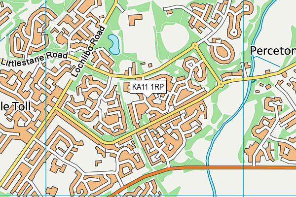 KA11 1RP map - OS VectorMap District (Ordnance Survey)