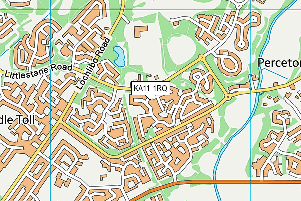 KA11 1RQ map - OS VectorMap District (Ordnance Survey)