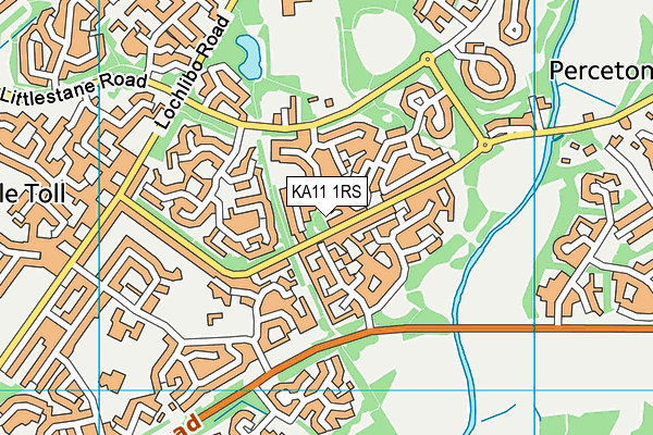 KA11 1RS map - OS VectorMap District (Ordnance Survey)