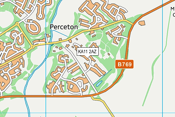 KA11 2AZ map - OS VectorMap District (Ordnance Survey)