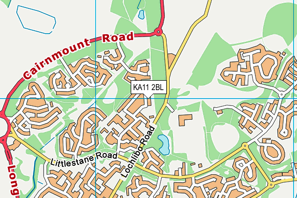 KA11 2BL map - OS VectorMap District (Ordnance Survey)