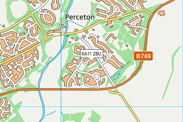 KA11 2BU map - OS VectorMap District (Ordnance Survey)