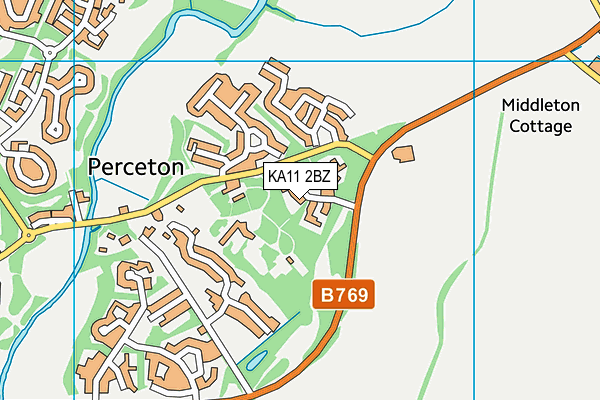 KA11 2BZ map - OS VectorMap District (Ordnance Survey)