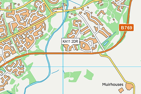 KA11 2DR map - OS VectorMap District (Ordnance Survey)