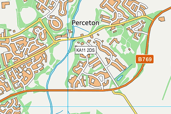 KA11 2DS map - OS VectorMap District (Ordnance Survey)