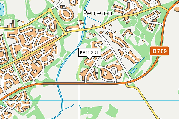 KA11 2DT map - OS VectorMap District (Ordnance Survey)