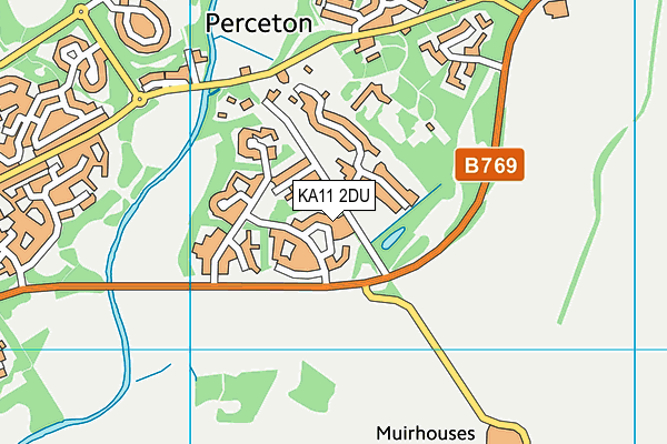 KA11 2DU map - OS VectorMap District (Ordnance Survey)