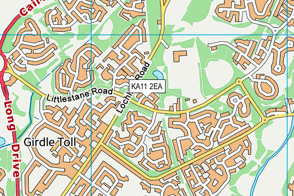 KA11 2EA map - OS VectorMap District (Ordnance Survey)