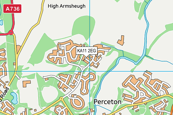 KA11 2EG map - OS VectorMap District (Ordnance Survey)