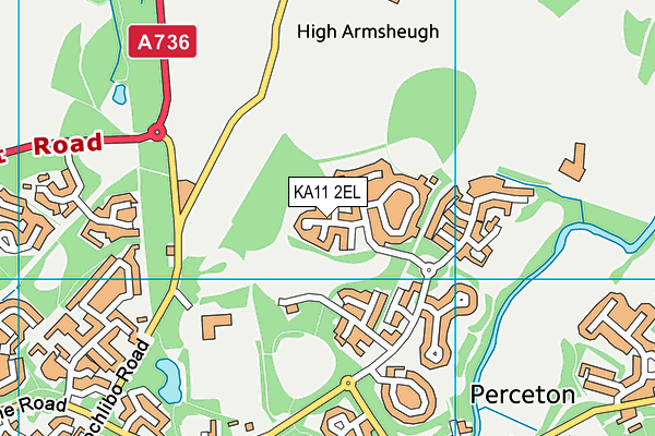 KA11 2EL map - OS VectorMap District (Ordnance Survey)