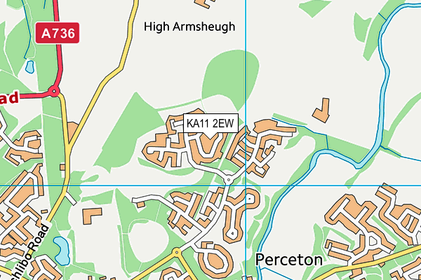 KA11 2EW map - OS VectorMap District (Ordnance Survey)