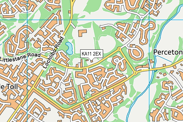 KA11 2EX map - OS VectorMap District (Ordnance Survey)