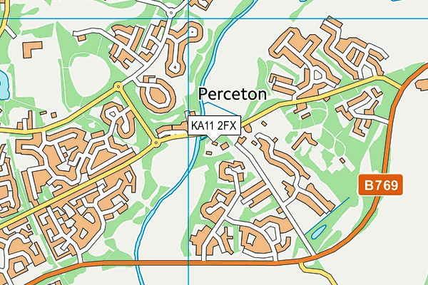 KA11 2FX map - OS VectorMap District (Ordnance Survey)