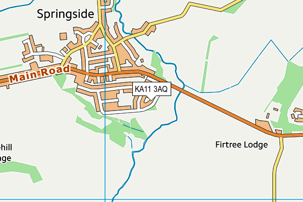 KA11 3AQ map - OS VectorMap District (Ordnance Survey)