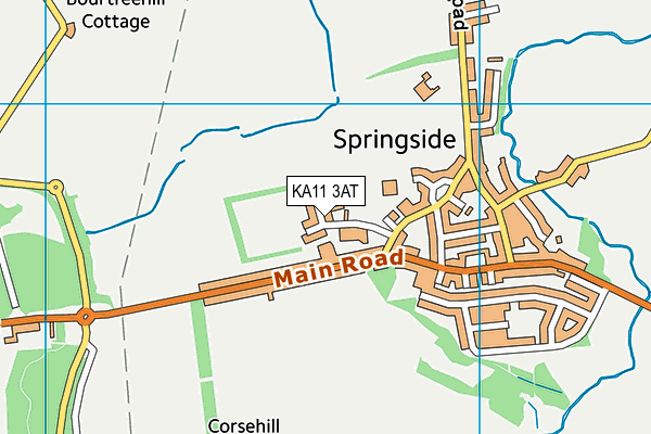 KA11 3AT map - OS VectorMap District (Ordnance Survey)