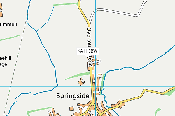 KA11 3BW map - OS VectorMap District (Ordnance Survey)