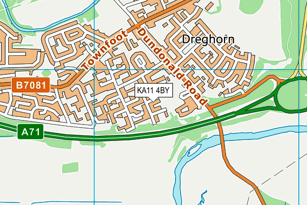 KA11 4BY map - OS VectorMap District (Ordnance Survey)